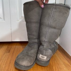 Womens Tall Grey Ugg Boots size 10